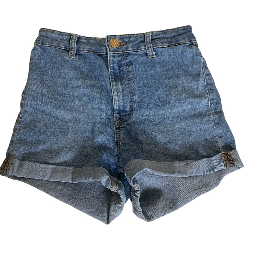 H&M Shorts High-Waisted Stretchy Denim Size 4